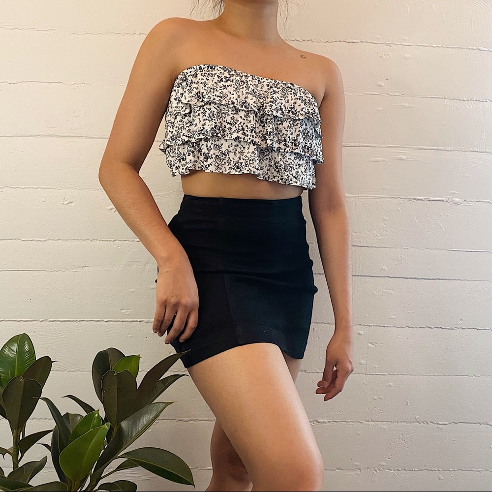FLORAL BANDEAU TOP